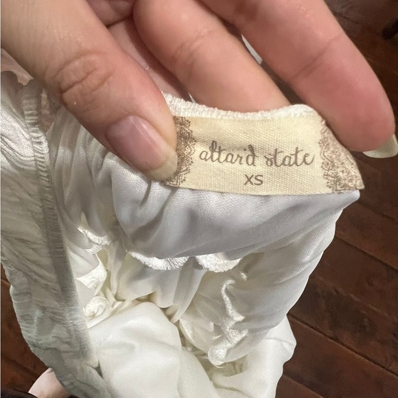 Altar’d State Ivory Smocked Ruffle Dress NEW WITH TAGS - Picture 4 of 7